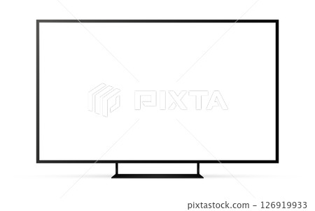 Smart tv mockup. Blank television screen. Smart tv mockup. Blank television screen. 126919933