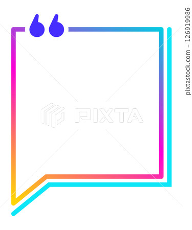 Gradient quote box with quotation marks waiting to be filled with inspiring and motivational messages, perfect for creating engaging social media content Gradient quote box with quotation marks waiting to be filled with inspiring and motivational messages, perfect for creating engaging social media content 126919986