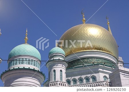 Moscow Cathedral Mosque, Russia -the main mosque in Moscow, new landmark. 126920230