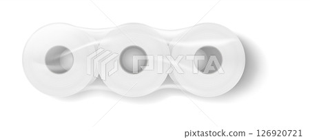 Three Rolls of Toilet Paper in a Pack 126920721