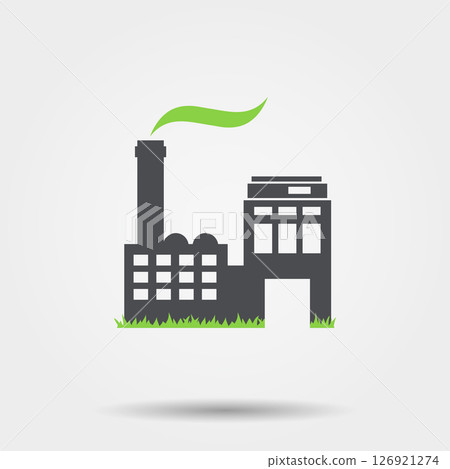 Eco factory icon 126921274