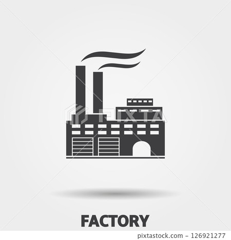 Factory vector icon design template Factory vector icon design template 126921277