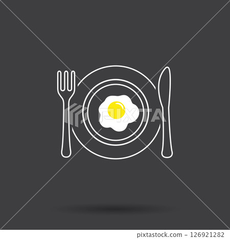 Scrambled eggs icon Scrambled eggs icon 126921282
