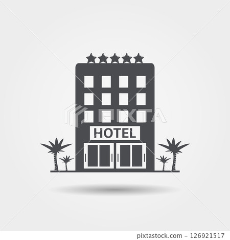 Five star hotel icon Five star hotel icon 126921517