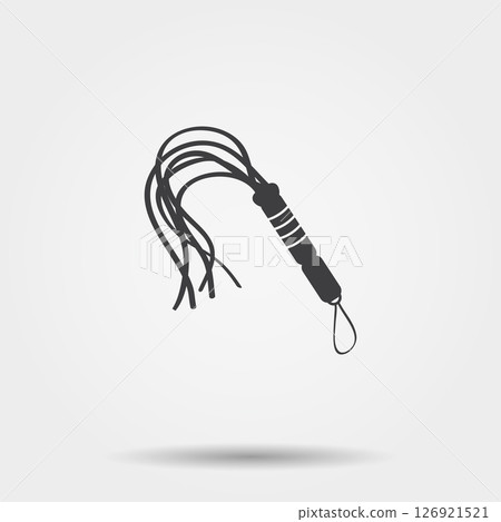 Black whip sex toy icon Black whip sex toy icon 126921521