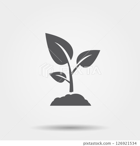 Sprout vector icon Sprout vector icon 126921534