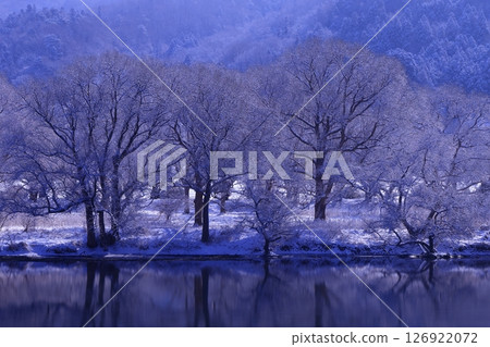 充滿河水薄霧的早晨 充滿河水薄霧的早晨 126922072
