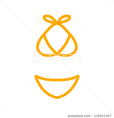 Bikini simple icon Bikini simple icon 126922167