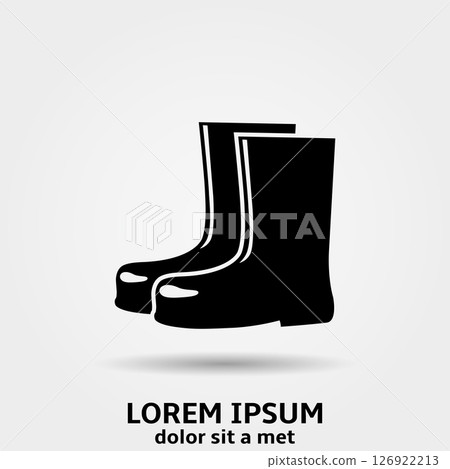 Rubber boots icon Rubber boots icon 126922213