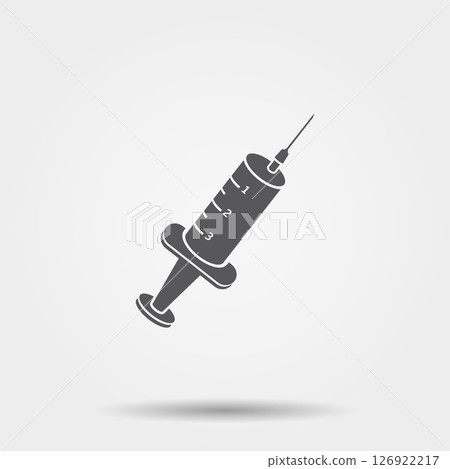 Medical syringe icon 126922217