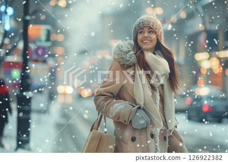 Young man showcasing a smartphone with a green chroma key screen in a cafe 126922382
