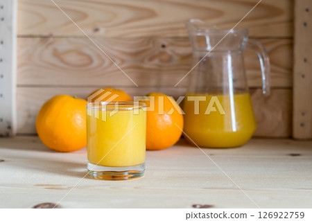 A glass of orange juice A glass of orange juice 126922759