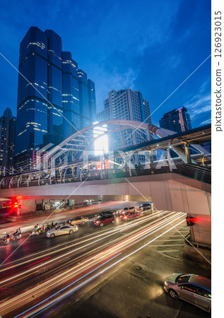 Chong Nonsi Station in twilight 126923015