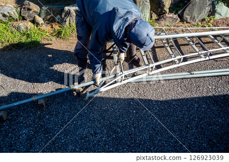 園丁鋁製三腳架輔助腿 126923039