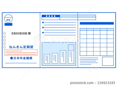 定期退休金郵件、退休金相關通知、文件 定期退休金郵件、退休金相關通知、文件 126923285