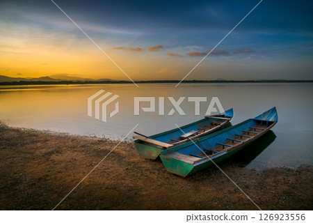 Reservoir at twilight Reservoir at twilight 126923556