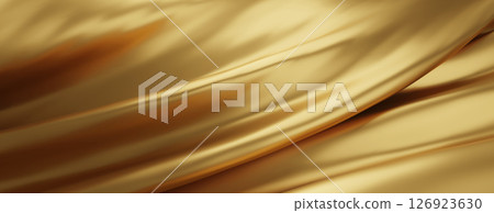 Luxury gold fabric background 3d render 126923630