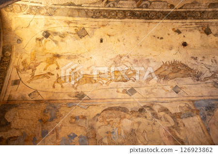 Qusayr Amra, Jordan frescoes of desert castle 126923862