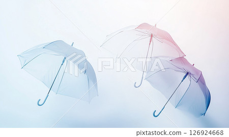 AI-generated image of a stylish floating umbrella 126924668