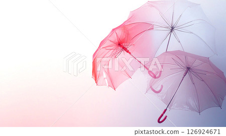 人工智慧生成的時尚漂浮雨傘圖像 126924671