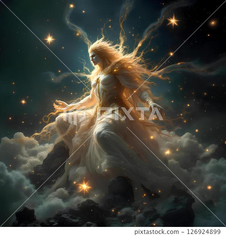 image of a cosmic deity 126924899