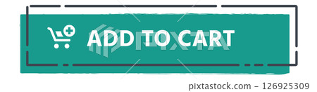 Turquoise add to cart button with shopping cart icon and plus sign invites customers to make online purchases, enhancing user experience and driving e commerce sales Turquoise add to cart button with shopping cart icon and plus sign invites customers to make online purchases, enhancing user experience and driving e commerce sales 126925309