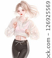 運動女人插畫 126925569