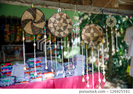 Mangyan Village in Talipanan Puerto Galera Oriental Mindoro Philippines local artisan selling traditional handmade jewelry 126925591