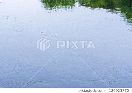 May: The river reflects the color of the sky 126925770