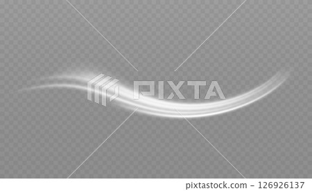 White glowing shiny lines effect. Set of glowing ellipses in speed shape. Imitation of the exit of cold air. Light trail wave, fire path trace line and incandescence curve twirl. White glowing shiny lines effect. Set of glowing ellipses in speed shape. Imitation of the exit of cold air. Light trail wave, fire path trace line and incandescence curve twirl. 126926137