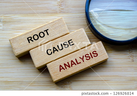 Root Cause Analysis Framework, featuring key RCA concepts - representing structured problem solving Root Cause Analysis Framework, featuring key RCA concepts - representing structured problem solving 126926814