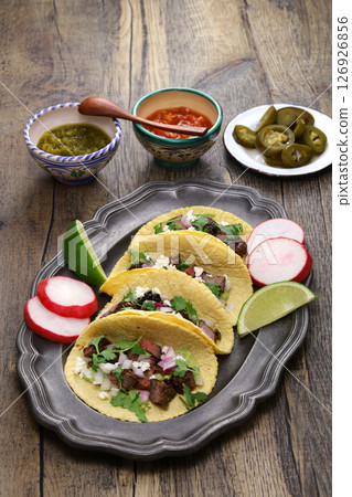 Carne Asada Tacos 126926856