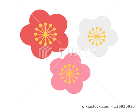 梅花圖標 梅花圖標 126926986