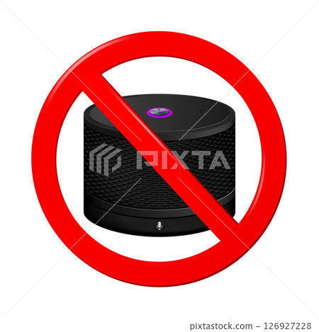 Not use smart speaker sign 126927228
