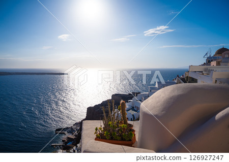 Beautiful scenery on the Greek island of Santorini (2025) 126927247