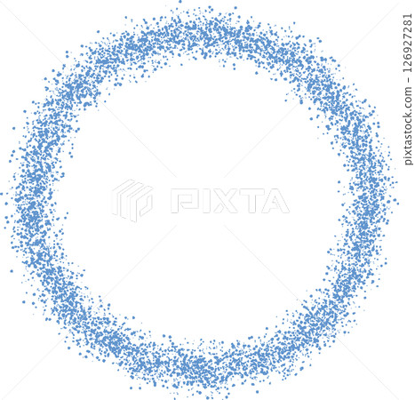 藍色圓形濺鍍框架 126927281