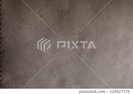 Texture of worn dark grey rustic grunge paper material surface 126927376