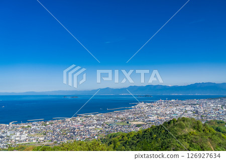 《愛媛郡》今治市海濱街景 126927634