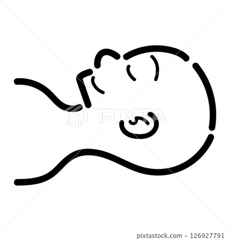 手寫_躺著_人_向量_19 126927791