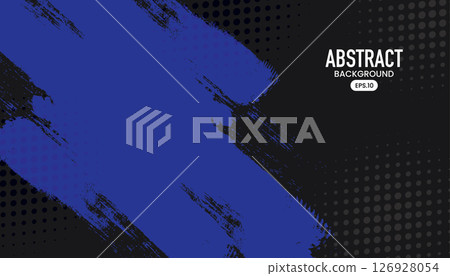 Abstract black and blue background with grunge and halftone texture background Abstract black and blue background with grunge and halftone texture background 126928054