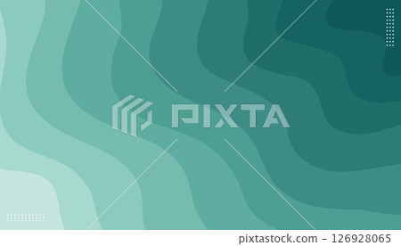 Modern nature green waves banner background illustration 126928065