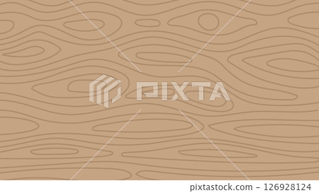 Abstract Brown Wood Texture with Curved Lines Background 126928124