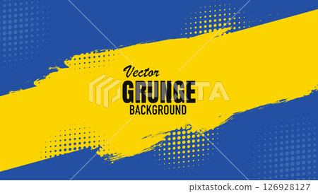 Abstract blue and yellow grunge texture background illustration Abstract blue and yellow grunge texture background illustration 126928127