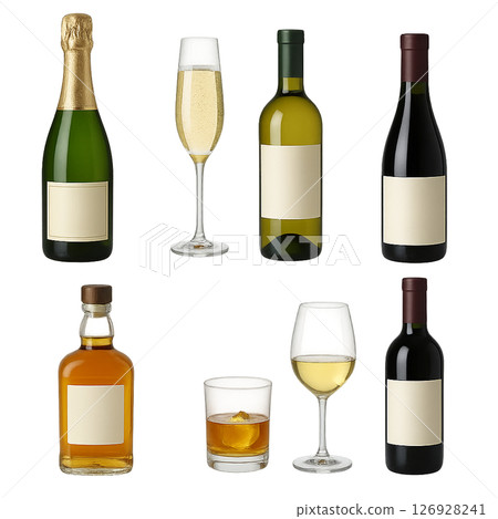 飲酒會、酒精插圖素材 126928241
