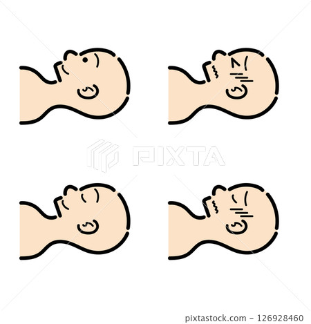 Handwritten_Lying_Up_People_Vector_Set_10 126928460