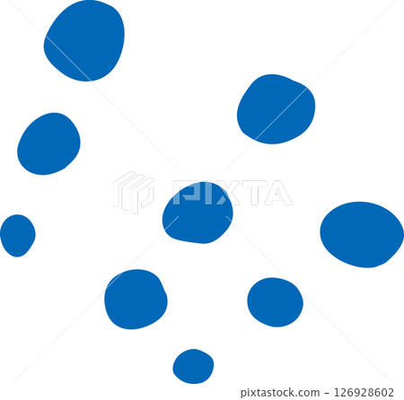 Reaction circle blue awareness handwritten 126928602