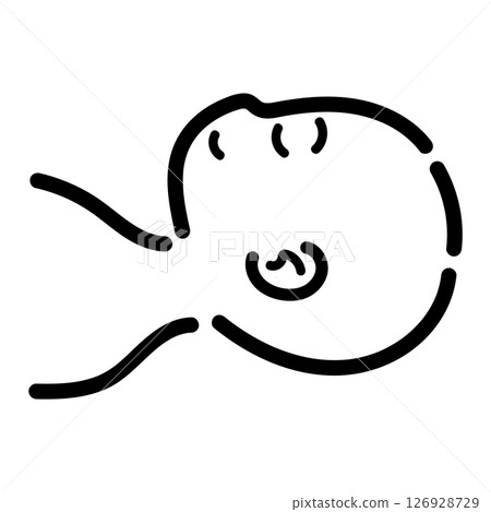 Handwritten_Lying_Up_People_Vector_23 126928729