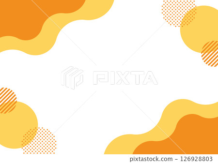 Abstract Frame Orange Shape Wave Polka Dot Abstract Frame Orange Shape Wave Polka Dot 126928803
