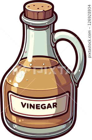 Illustration of a bottle of vinegar 126928934