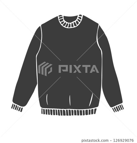 Vector hand drawn sketch doodle sweatshirt 126929076